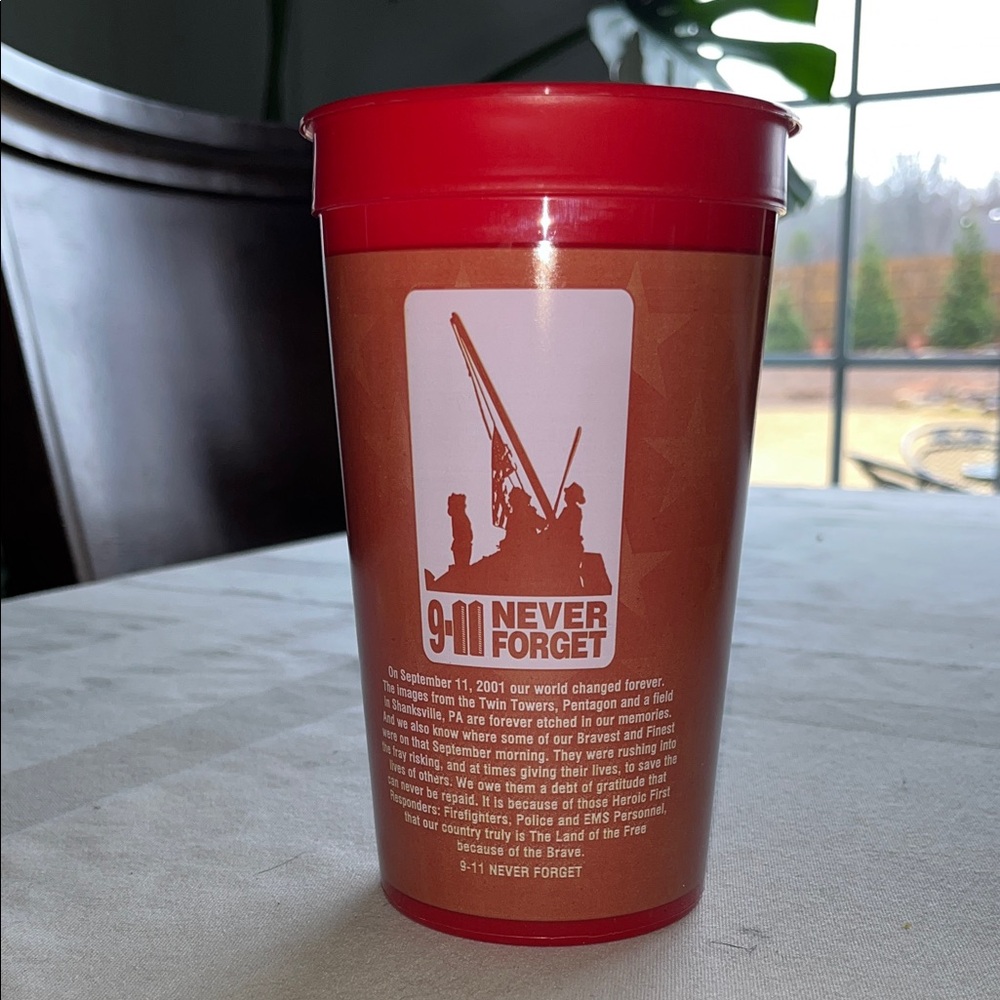 Red 9/11 Commemorative Cup